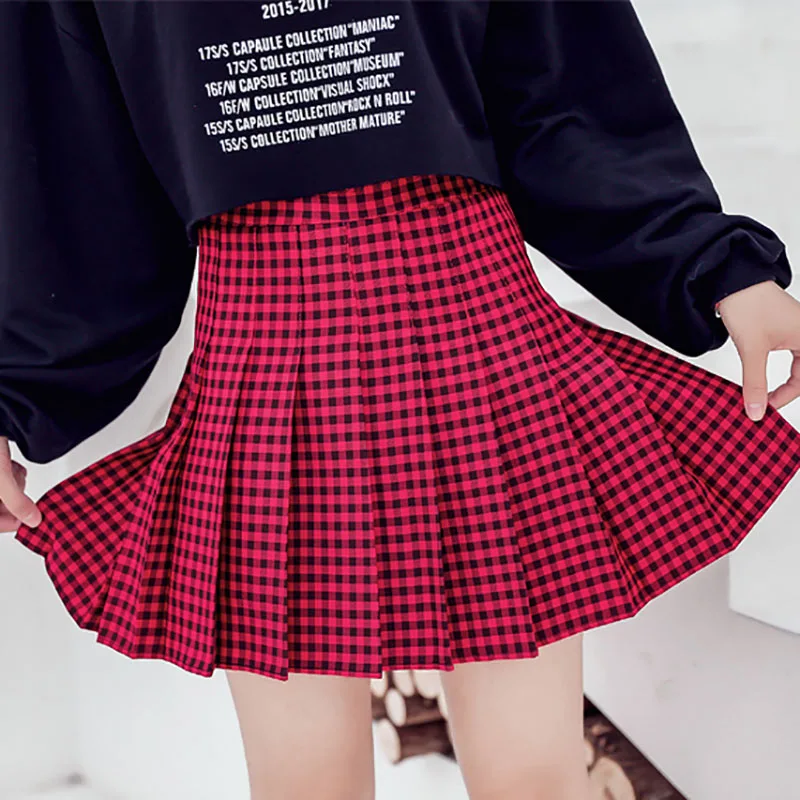 Harajuku Kawaii Plaid Mini Skirt Women Summer High Waist Pink White Pleated Skirt Ulzzang Japanese Sweet Schoolgirl Clothing
Harajuku Kawaii Plaid Mini Skirt Women Summer High Waist Pink White Pleated Skirt Ulzzang Japanese Sweet Schoolgirl Clothing