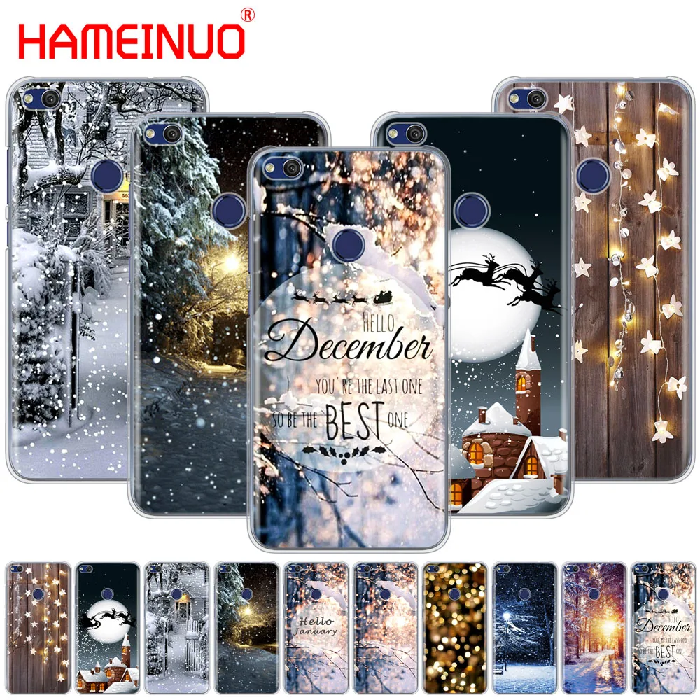 HAMEINUO Зимний Легкий чехол для телефона с пейзажем huawei Ascend P7 P8 P9 P10 P20 lite plus pro G9 G8 G7 2017