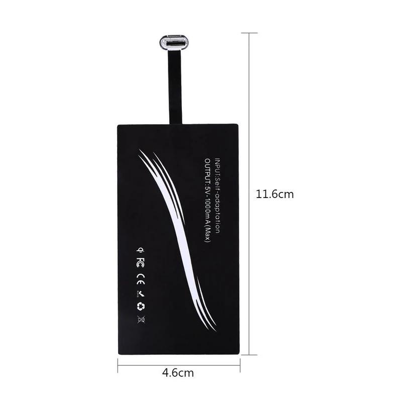 Type C USB 3.1 Qi Wireless Charger Power Charging Receiver For Huawei P9/P9 Plus LG G5/G6 Xiaomi 4C 4S 5 HTC 10 Cell Phone