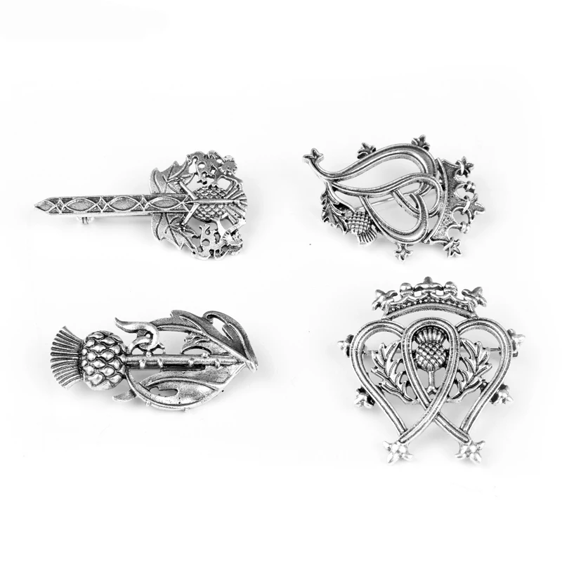 HANCHANG Jewelry Outlander Flower Crown Heart Scotland Thistle Scottish Irish Brooch Pin Sword Badge Accessory Women Men Brooch
HANCHANG Jewelry Outlander Flower Crown Heart Scotland Thistle Scottish Irish Brooch Pin Sword Badge Accessory Women Men Brooch