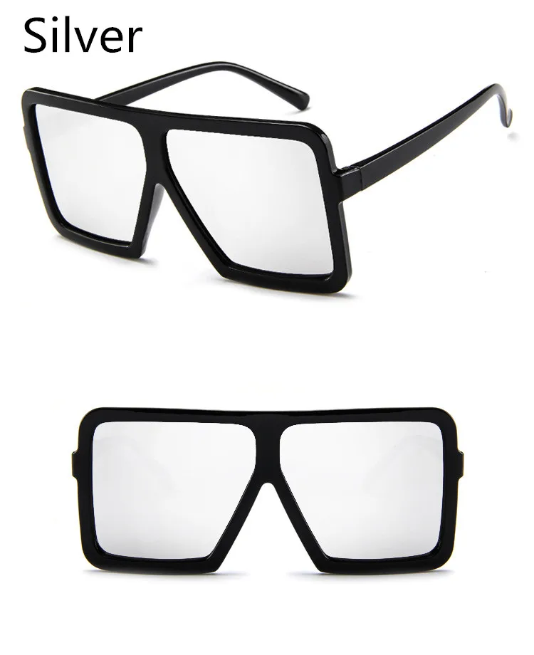 ASOUZ 2018 new fashion square ladies sunglasses retro cat eyes men\`s glasses UV400 brand large frame sun protection goggles (1)