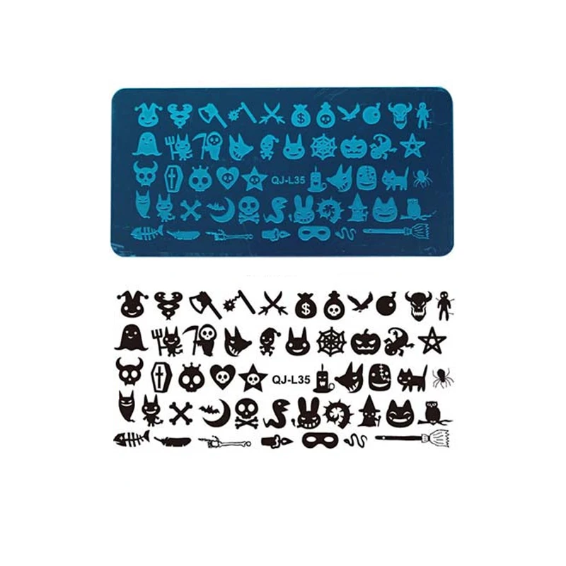 Stainless Steel Halloween Christmas Nail Art Stamping Plates Stencils DIY Mixed Design Image Printer Template Manicure Tool
Stainless Steel Halloween Christmas Nail Art Stamping Plates Stencils DIY Mixed Design Image Printer Template Manicure Tool
