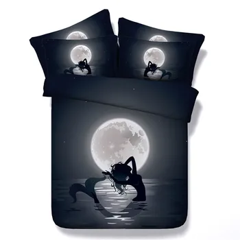 100%Cotton Kids/Adult Bedding Set 3/4PC Printing Mermaid In The Moonlight 3D Pattern Bedroom Set Queen/King/Twin/Super King Size
100%Cotton Kids/Adult Bedding Set 3/4PC Printing Mermaid In The Moonlight 3D Pattern Bedroom Set Queen/King/Twin/Super King Size