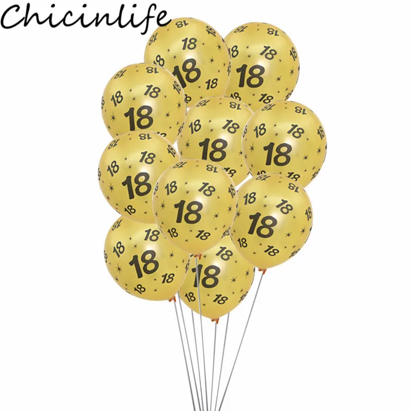 10Pcs 12inch 18 30 40 50 60 Year Birthday Party Latex Balloon Women Men Adult 30th 40th 50th Anniversary Birthday Decor Supplies
10Pcs 12inch 18 30 40 50 60 Year Birthday Party Latex Balloon Women Men Adult 30th 40th 50th Anniversary Birthday Decor Supplies