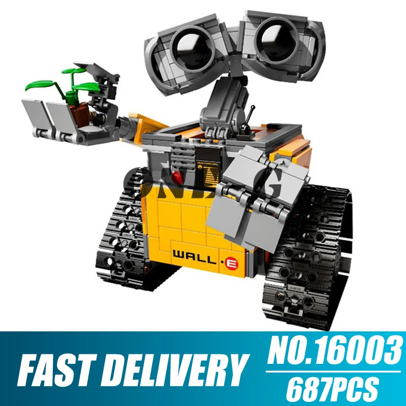 Building blocks 16003 687pcs Compatible with legoingly Ideas movie 21303 Bricks WALL E figures Educational toys for children
Building blocks 16003 687pcs Compatible with legoingly Ideas movie 21303 Bricks WALL E figures Educational toys for children