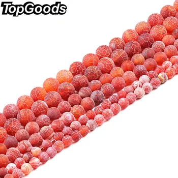 TopGoods Wholesale Natural Red Round Frosted Matte Weathered Agate Round Loose Beads DIY Women man Bracelet Jewelry 4 6 8 10mm
TopGoods Wholesale Natural Red Round Frosted Matte Weathered Agate Round Loose Beads DIY Women man Bracelet Jewelry 4 6 8 10mm