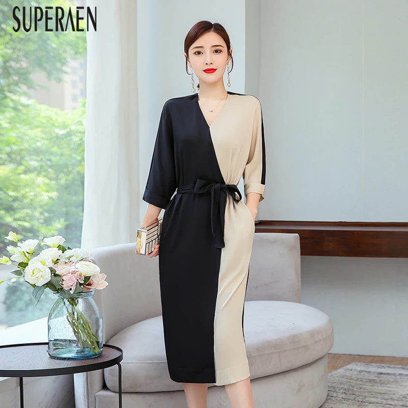 SuperAen Fashion Women Dress 2019 New Summer Europe Wild Casual Ladies Dress V Neck Korean Style Women Clothing
SuperAen Fashion Women Dress 2019 New Summer Europe Wild Casual Ladies Dress V Neck Korean Style Women Clothing