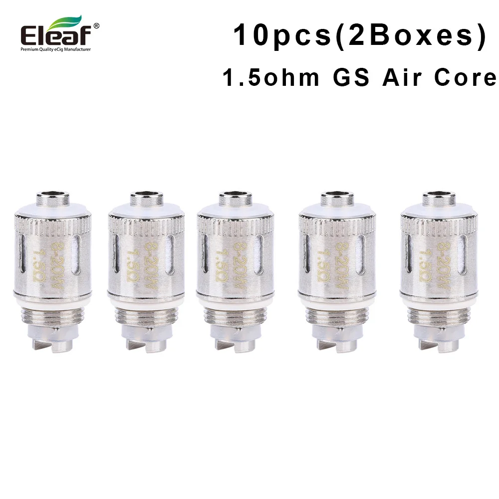 10Pcs Original Eleaf Coil 1.5ohm GS-Air Coil Head 20W Electronic Cigarette Atomizer Core For Eleaf GS-Air Atomizer Vape
10Pcs Original Eleaf Coil 1.5ohm GS-Air Coil Head 20W Electronic Cigarette Atomizer Core For Eleaf GS-Air Atomizer Vape