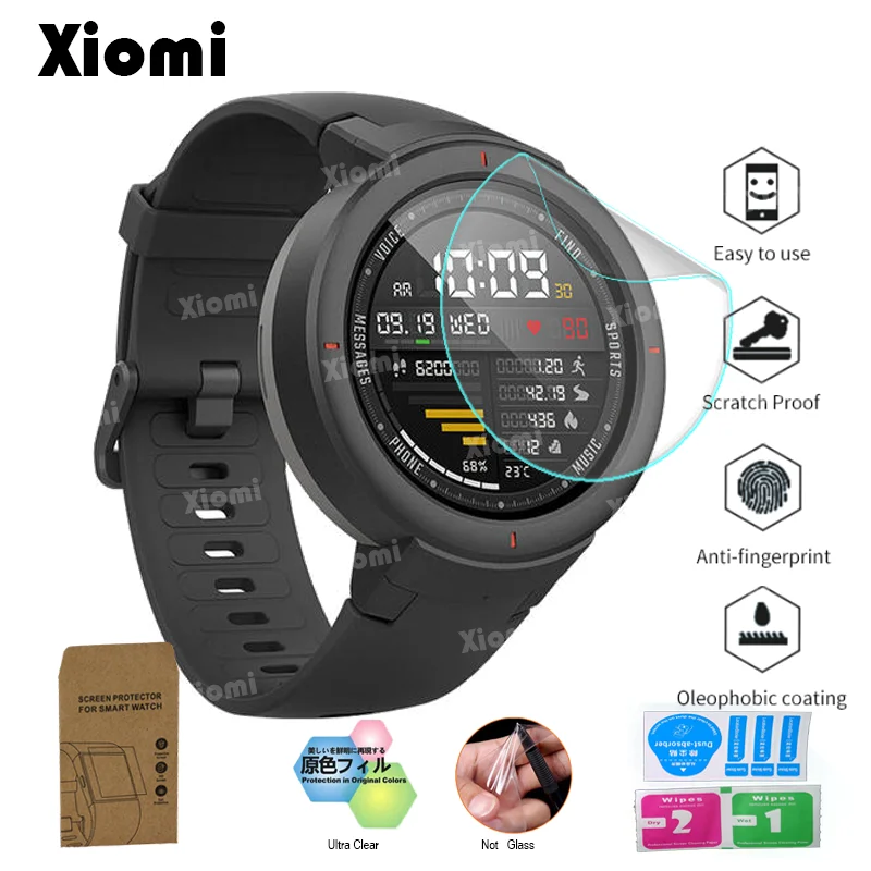 10Pcs/Lot(5Films+5Wipes)For Smartwatch Xiaomi Huami AMAZFIT Verge 3 Smart Watch Verge3 Screen Protector Film Guard Cover-@
10Pcs/Lot(5Films+5Wipes)For Smartwatch Xiaomi Huami AMAZFIT Verge 3 Smart Watch Verge3 Screen Protector Film Guard Cover-@