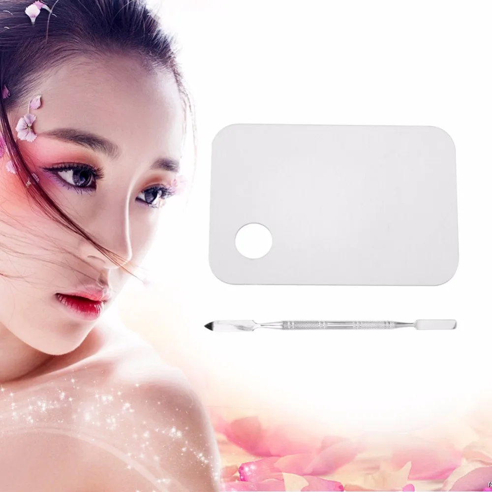 Acrylic Makeup Mixing Palette Nail Art Gel Palette Plate Knife with Spatula Makeup Foundation Color Blending Tool Accessories
Acrylic Makeup Mixing Palette Nail Art Gel Palette Plate Knife with Spatula Makeup Foundation Color Blending Tool Accessories