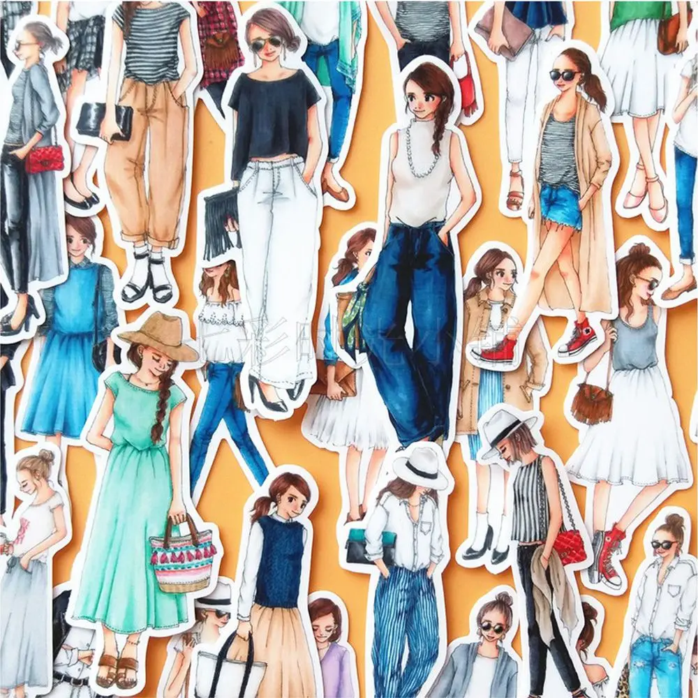 36pcs/pack Fashion Girl Planner Stickers DIY Scrapbook Paper Sticker Pack Journal Photo Album Decorations Kids Gift Stationery
36pcs/pack Fashion Girl Planner Stickers DIY Scrapbook Paper Sticker Pack Journal Photo Album Decorations Kids Gift Stationery
