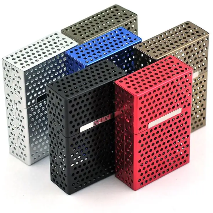 Light weight Hollow Aluminum Flip Magnet Cigarette Packs Cigarette Case Cigar Cigarette Tobacco Holder Storage Case Pocket Box
Light weight Hollow Aluminum Flip Magnet Cigarette Packs Cigarette Case Cigar Cigarette Tobacco Holder Storage Case Pocket Box