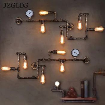industrial Wroguht Iron Water Pipe Wall Lamp Vintage Aisle Lights Loft Iron Wall Lamps Edison Incandescent Coffee Light Bulb
industrial Wroguht Iron Water Pipe Wall Lamp Vintage Aisle Lights Loft Iron Wall Lamps Edison Incandescent Coffee Light Bulb