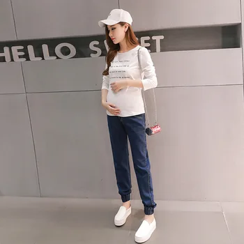 Maternity Women Spring New Jeans Denim Straignt Type Adjustable Elastic Waist Harem Pants Pregnancy Belly Care Loose Trousers
Maternity Women Spring New Jeans Denim Straignt Type Adjustable Elastic Waist Harem Pants Pregnancy Belly Care Loose Trousers