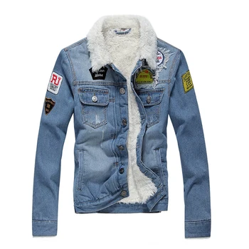 2019 Fashion Winter Jacket For Men Blue Color Fleece Cotton Warm Hip Hop Denim Jacket Men Velvet Thick Coats Homme Bomber Jacket
2019 Fashion Winter Jacket For Men Blue Color Fleece Cotton Warm Hip Hop Denim Jacket Men Velvet Thick Coats Homme Bomber Jacket