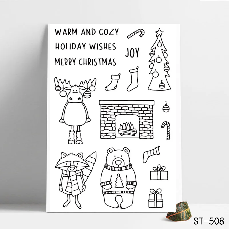 Christmas Deer Animals Transparent Clear Stamps/Silicone Seals for DIY Scrapbooking photo album/Card Making
Christmas Deer Animals Transparent Clear Stamps/Silicone Seals for DIY Scrapbooking photo album/Card Making