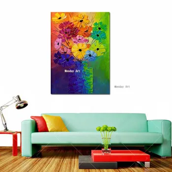 large colorful flower painting Hand painted tree Oil Painting On Canvas Wall Art Pictures For Living Room Home Decor best gift
large colorful flower painting Hand painted tree Oil Painting On Canvas Wall Art Pictures For Living Room Home Decor best gift