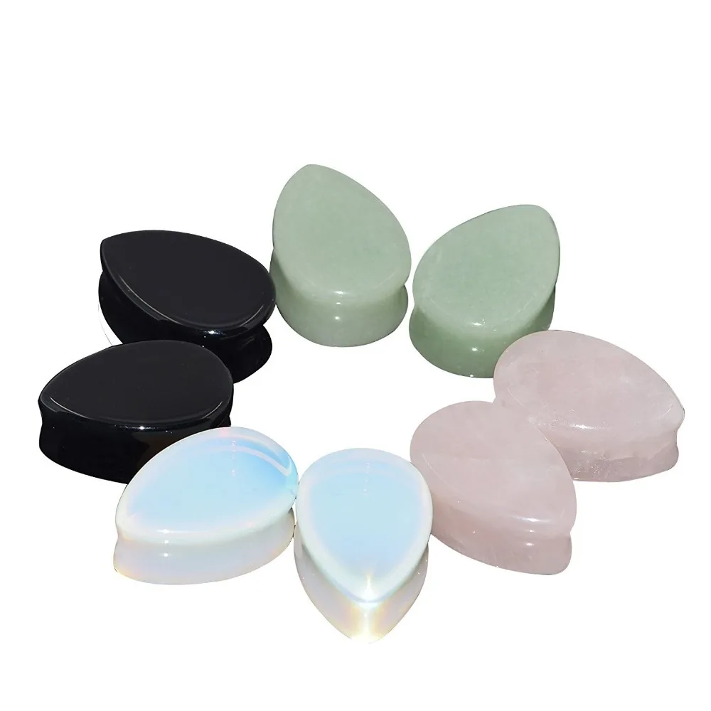 MODRSA 1Pair Teardrop Ear Plugs and Tunnels Natural Stone Earring Gauges Ear Expanders Stretcher Ear Piercing Body Jewelry
MODRSA 1Pair Teardrop Ear Plugs and Tunnels Natural Stone Earring Gauges Ear Expanders Stretcher Ear Piercing Body Jewelry
