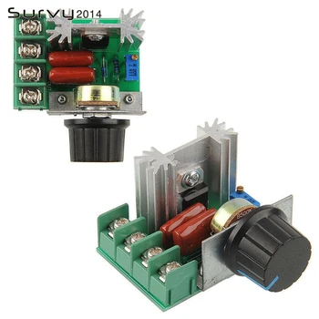 High Power Electronic Voltage Regulator 220V 2000W AC Motor Dimmers SCR Controller Knob Switch Speed Control Tools
High Power Electronic Voltage Regulator 220V 2000W AC Motor Dimmers SCR Controller Knob Switch Speed Control Tools