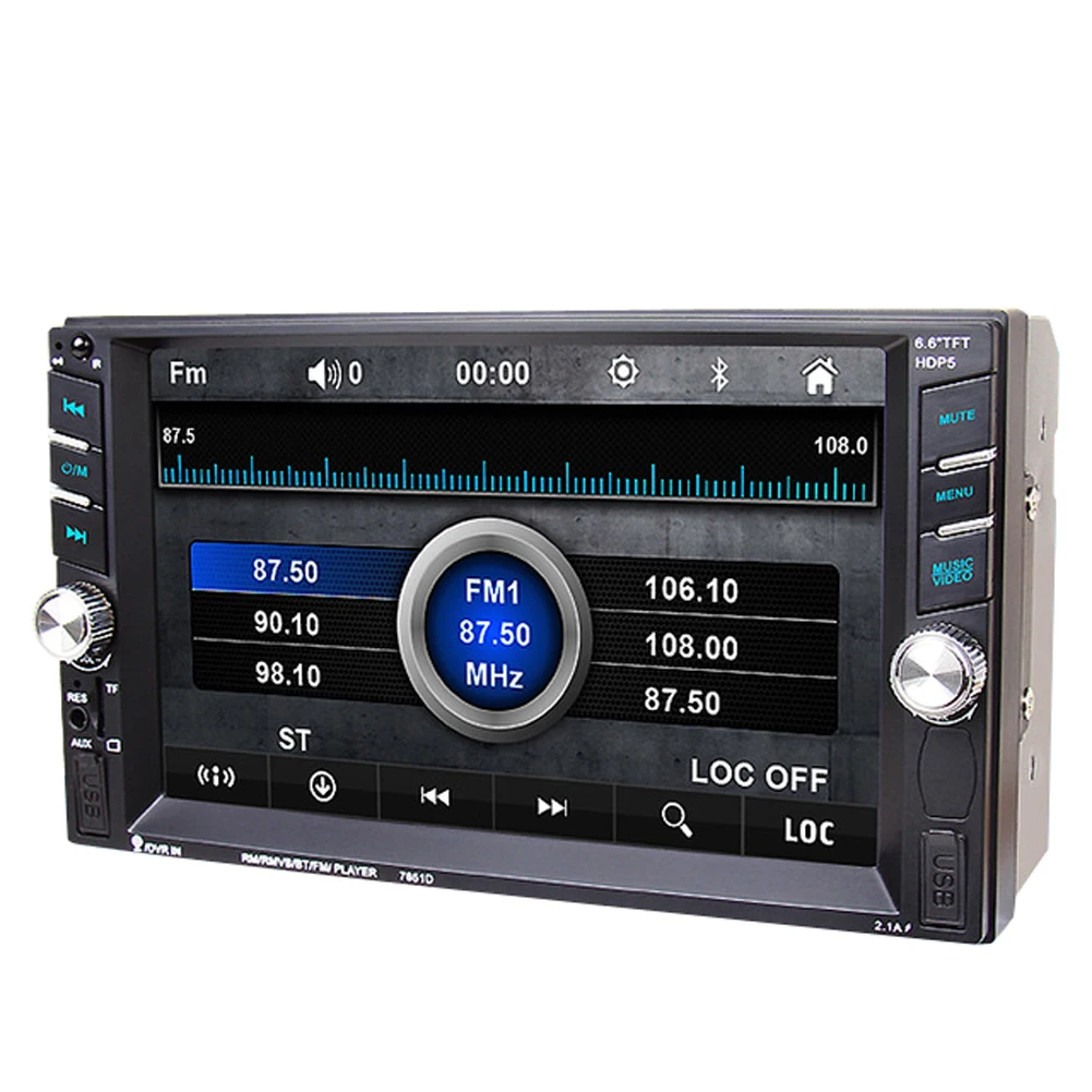 2 DIN 6.6" HD In Dash Car Touch Screen Bluetooth Stereo MP3 MP5 TFT Touch Screen Dual USB Car Radio Player New Arrive
2 DIN 6.6" HD In Dash Car Touch Screen Bluetooth Stereo MP3 MP5 TFT Touch Screen Dual USB Car Radio Player New Arrive
