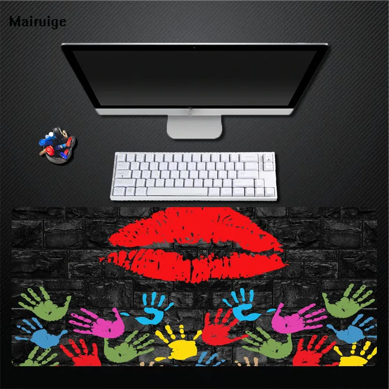 Mairuige Retro Personality Lipstick Graffiti Mouse Pad Keyboard Pad Table Mat Natural Rubber Non-slip Waterproof Pad Large Size
Mairuige Retro Personality Lipstick Graffiti Mouse Pad Keyboard Pad Table Mat Natural Rubber Non-slip Waterproof Pad Large Size