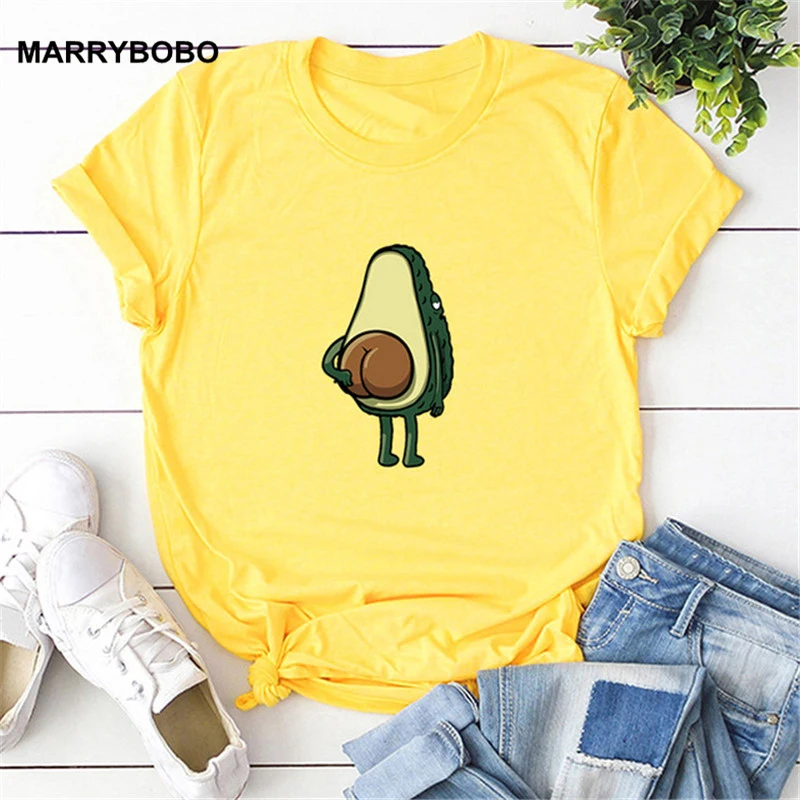 Summer Women Cartoon Avocado Pattern Print T-shirt 5XL Plus Size T-shirt 2019 Korean O-Neck Harajuku Tee Shirts Lady Cotton Tops
Summer Women Cartoon Avocado Pattern Print T-shirt 5XL Plus Size T-shirt 2019 Korean O-Neck Harajuku Tee Shirts Lady Cotton Tops