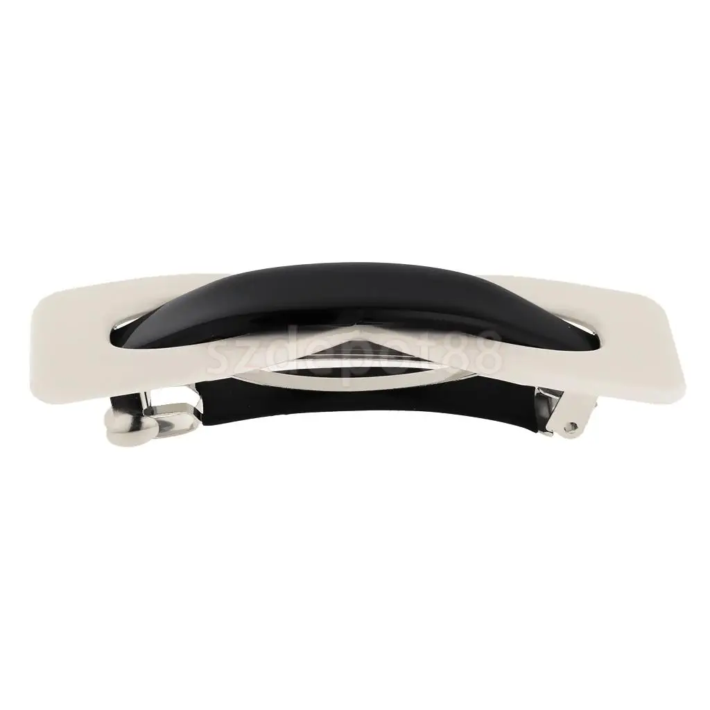 Women's Spring Fastening Hair Pin Barrette Clip Ponytail Holder Hair Accessory Black and White
Women's Spring Fastening Hair Pin Barrette Clip Ponytail Holder Hair Accessory Black and White