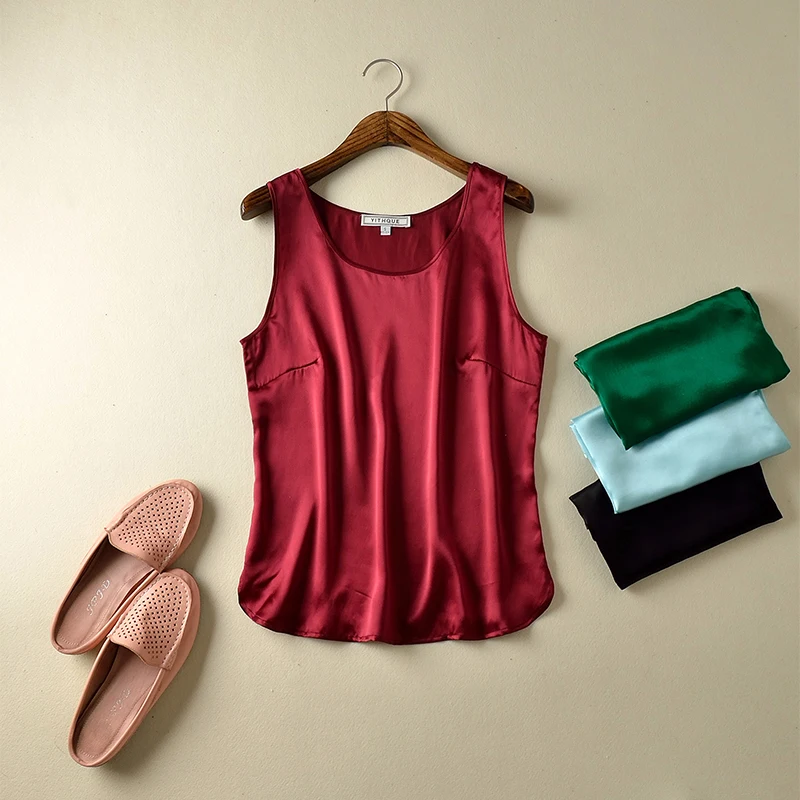 100% Silk 2017 Summer Sleeveless Vest Top Pure Silk Camisole Bottoming Women T-Shirt S/M/L/XL/XXL/XXXL FREE SHIPPING
100% Silk 2017 Summer Sleeveless Vest Top Pure Silk Camisole Bottoming Women T-Shirt S/M/L/XL/XXL/XXXL FREE SHIPPING