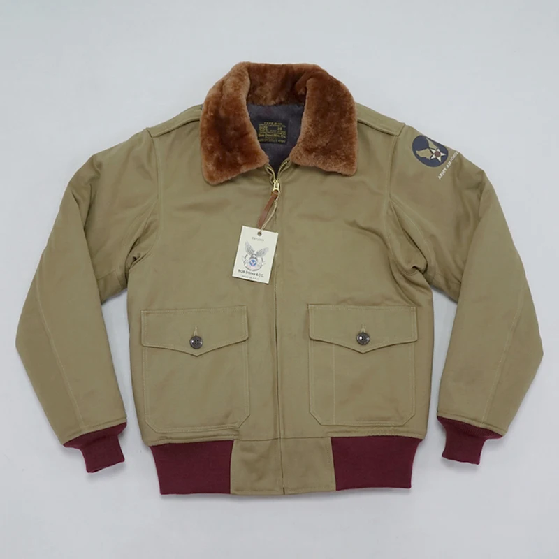 BOB DONG Repro Type B-10 Bomber Jacket Vintage Mens US Air Force Flight Unifrom
BOB DONG Repro Type B-10 Bomber Jacket Vintage Mens US Air Force Flight Unifrom