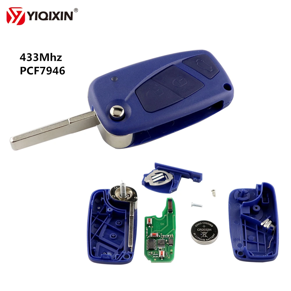 YIQIXIN 433Mhz PCF7946 Transponder Chip Flip Remote Control Auto Key For Fiat 500 Fiorino Qubo Panda Idea Punto Stilo Ducato
YIQIXIN 433Mhz PCF7946 Transponder Chip Flip Remote Control Auto Key For Fiat 500 Fiorino Qubo Panda Idea Punto Stilo Ducato