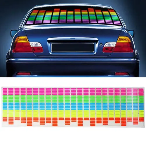 Car Sticker Music Sound Rhythm LED Flash Light Lamp Sound Activated Equalizer 90x25cm 45x11cm 90x10cm 70x16cm 80x19cm 114x30cm
Car Sticker Music Sound Rhythm LED Flash Light Lamp Sound Activated Equalizer 90x25cm 45x11cm 90x10cm 70x16cm 80x19cm 114x30cm