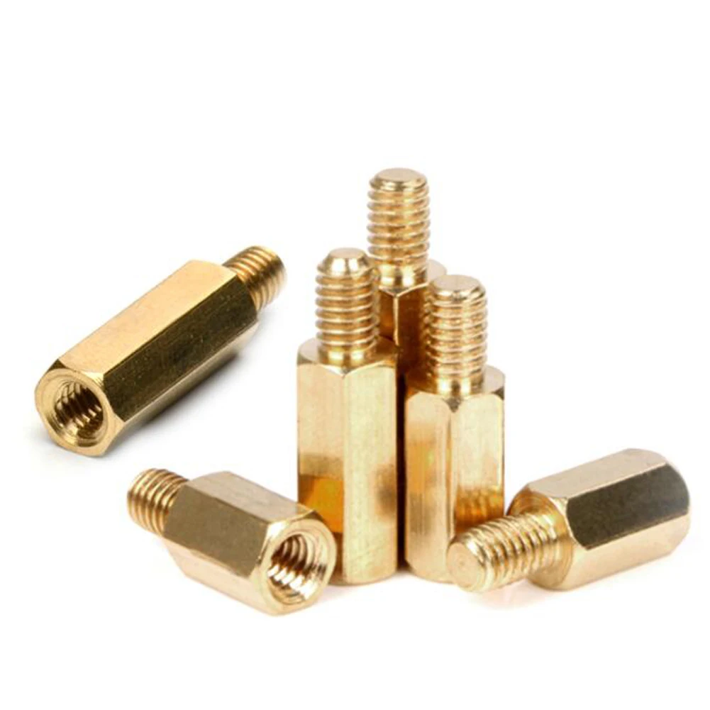 M3*L+8mm Hex Brass Standoff M3 Male To Female Threaded Pillar PCB Motherboard Spacer
M3*L+8mm Hex Brass Standoff M3 Male To Female Threaded Pillar PCB Motherboard Spacer