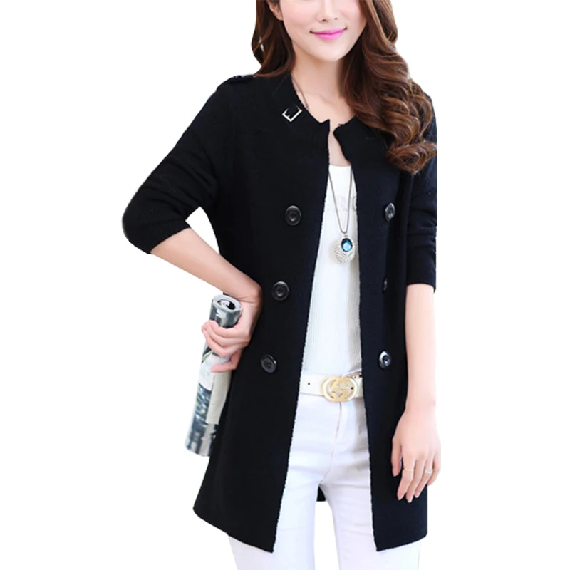 Sweater Women Spring New Slim long-sleeved Long Jumper double-breasted Knit Cardigan Sweaters Coat Pull Femme Vestidos LXJ331
Sweater Women Spring New Slim long-sleeved Long Jumper double-breasted Knit Cardigan Sweaters Coat Pull Femme Vestidos LXJ331