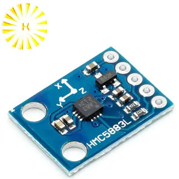IIC/I2C GY-273 HMC5883L 3-Axis Compass Magnetometer Sensor Board Module For Arduino 3-5V Power Connector
IIC/I2C GY-273 HMC5883L 3-Axis Compass Magnetometer Sensor Board Module For Arduino 3-5V Power Connector