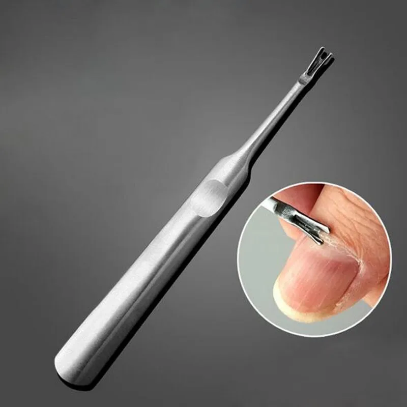 

1pc Cuticle Pusher Professional Stainless Steel Nail Cuticle Remover Callus Dead Skin Fork Nail Manicure Pedicure Tools