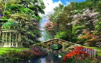 73-46-Needlework Craft Home decor Full embroidery French DMC Counted Cross Stitch Kit Set DIY Oil painting 14 ct Gazebo By T
73-46-Needlework Craft Home decor Full embroidery French DMC Counted Cross Stitch Kit Set DIY Oil painting 14 ct Gazebo By T