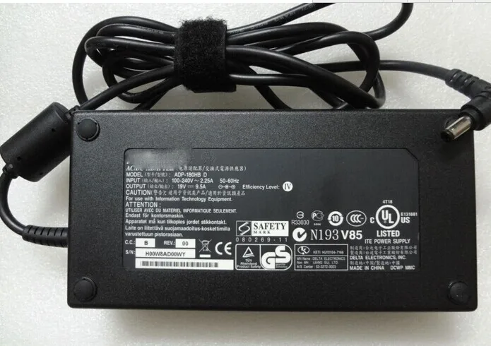 NEW Original OEM 180W 19V 9.5A AC Adapte+Cord charger for ASUS ROG G751JY-QH72-CB G55VW G75VW G75VX ADP-180 HB D Gaming Laptop
NEW Original OEM 180W 19V 9.5A AC Adapte+Cord charger for ASUS ROG G751JY-QH72-CB G55VW G75VW G75VX ADP-180 HB D Gaming Laptop