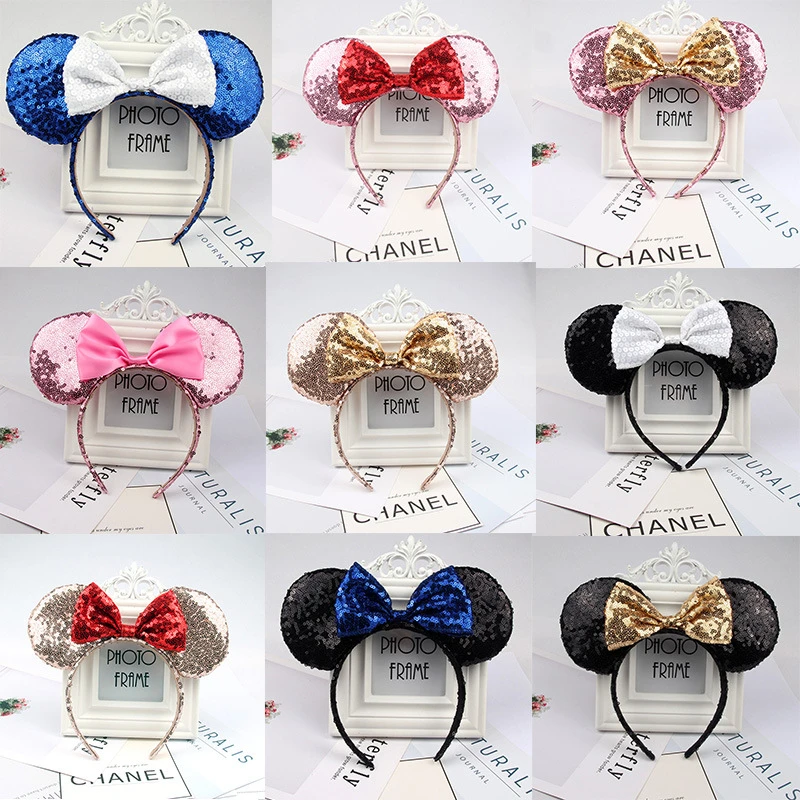Girls Cartoon HeadBand Mickey Ears Hair Accessories Cartoon Minnie Stereo Sequin Bow Headband Hair Bows Birthday Party Headband
Girls Cartoon HeadBand Mickey Ears Hair Accessories Cartoon Minnie Stereo Sequin Bow Headband Hair Bows Birthday Party Headband