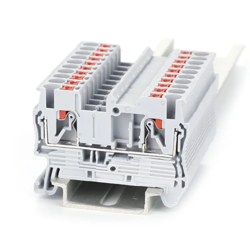 2019 NEW 10 Pcs PT 2.5 Push-In Din Rail Mounted Terminal Blocks Spring Screwless Feed Through Electrical Components And Parts
2019 NEW 10 Pcs PT 2.5 Push-In Din Rail Mounted Terminal Blocks Spring Screwless Feed Through Electrical Components And Parts