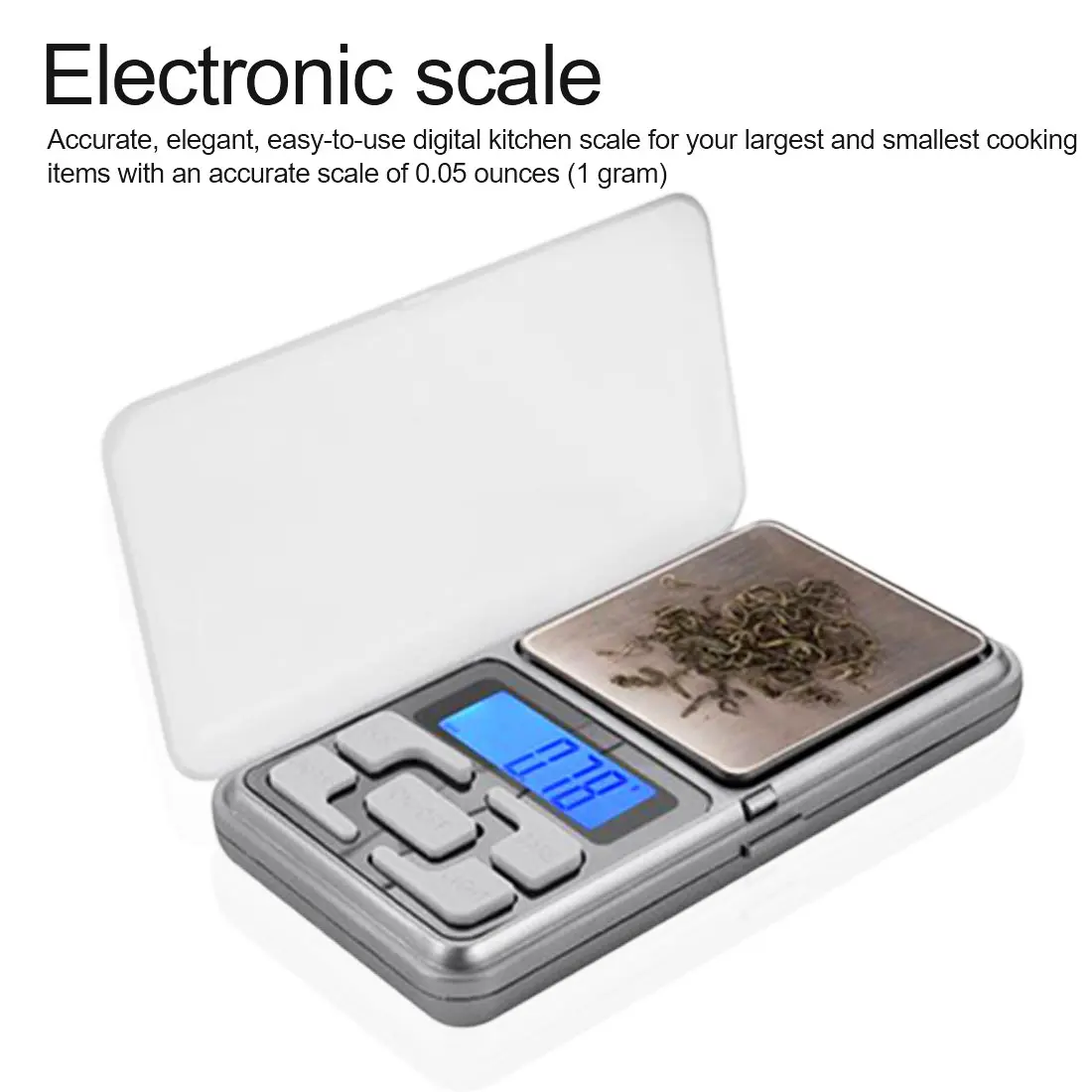 LCD Display 0.1gx500g Electronic Digital Precision Mini Scale Jewelry Scales Pocket Scale Balance 0.1g Accuracy for gold
LCD Display 0.1gx500g Electronic Digital Precision Mini Scale Jewelry Scales Pocket Scale Balance 0.1g Accuracy for gold