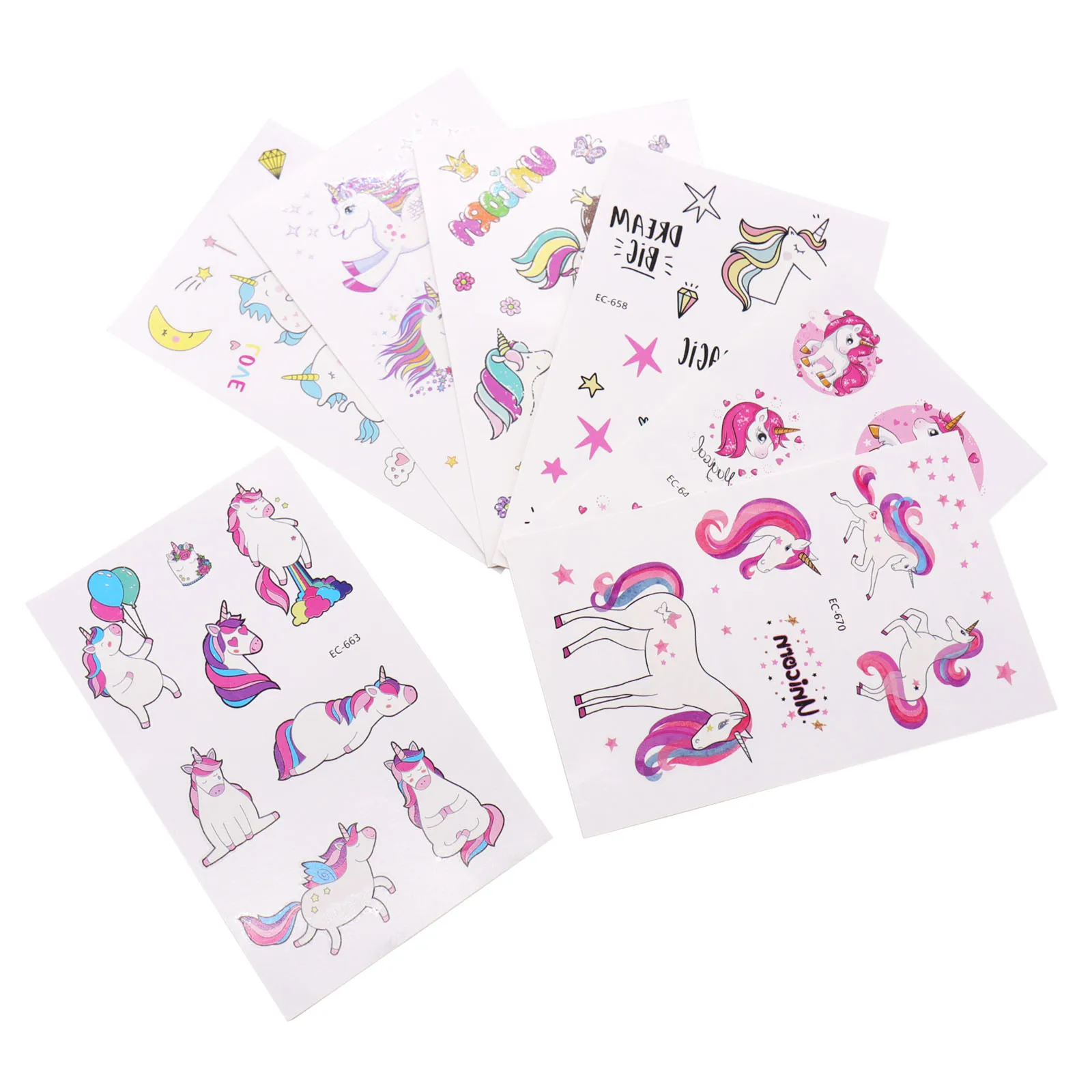 15pcs Cartoon Unicorn Tattoo Sticker Waterproof Temporary Tattoo Girl Kids Body Art For Bridesmaid Wedding Festival Party Decor
15pcs Cartoon Unicorn Tattoo Sticker Waterproof Temporary Tattoo Girl Kids Body Art For Bridesmaid Wedding Festival Party Decor