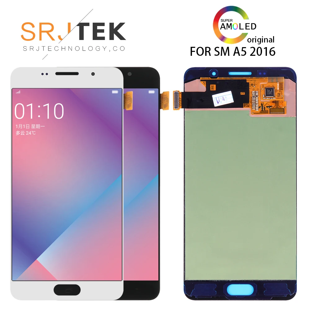 Original 5.2'' SUPER AMOLED For SAMSUNG Galaxy A5 2016 A510 A510F A510M A510FD LCD Display with Touch Screen Digitizer Assembly
Original 5.2'' SUPER AMOLED For SAMSUNG Galaxy A5 2016 A510 A510F A510M A510FD LCD Display with Touch Screen Digitizer Assembly