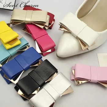 1 Pair Fashion Shoe Accessory Black Bow Leather Shoe Clips Charm Decoration For High Heels Loafer 14 Colors
1 Pair Fashion Shoe Accessory Black Bow Leather Shoe Clips Charm Decoration For High Heels Loafer 14 Colors