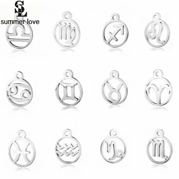 10Pcs Zodiac Constellation Pendant Stainless Steel Full Polished Round Charm for DIY Necklace Bracelet Jewelry Making
10Pcs Zodiac Constellation Pendant Stainless Steel Full Polished Round Charm for DIY Necklace Bracelet Jewelry Making