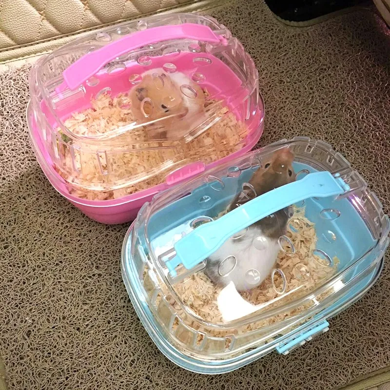 A1 Portable Hamster Cage Hamster Small Pet Plastic Transparent Handle Takeout Box Pink Blue AP1091434
A1 Portable Hamster Cage Hamster Small Pet Plastic Transparent Handle Takeout Box Pink Blue AP1091434