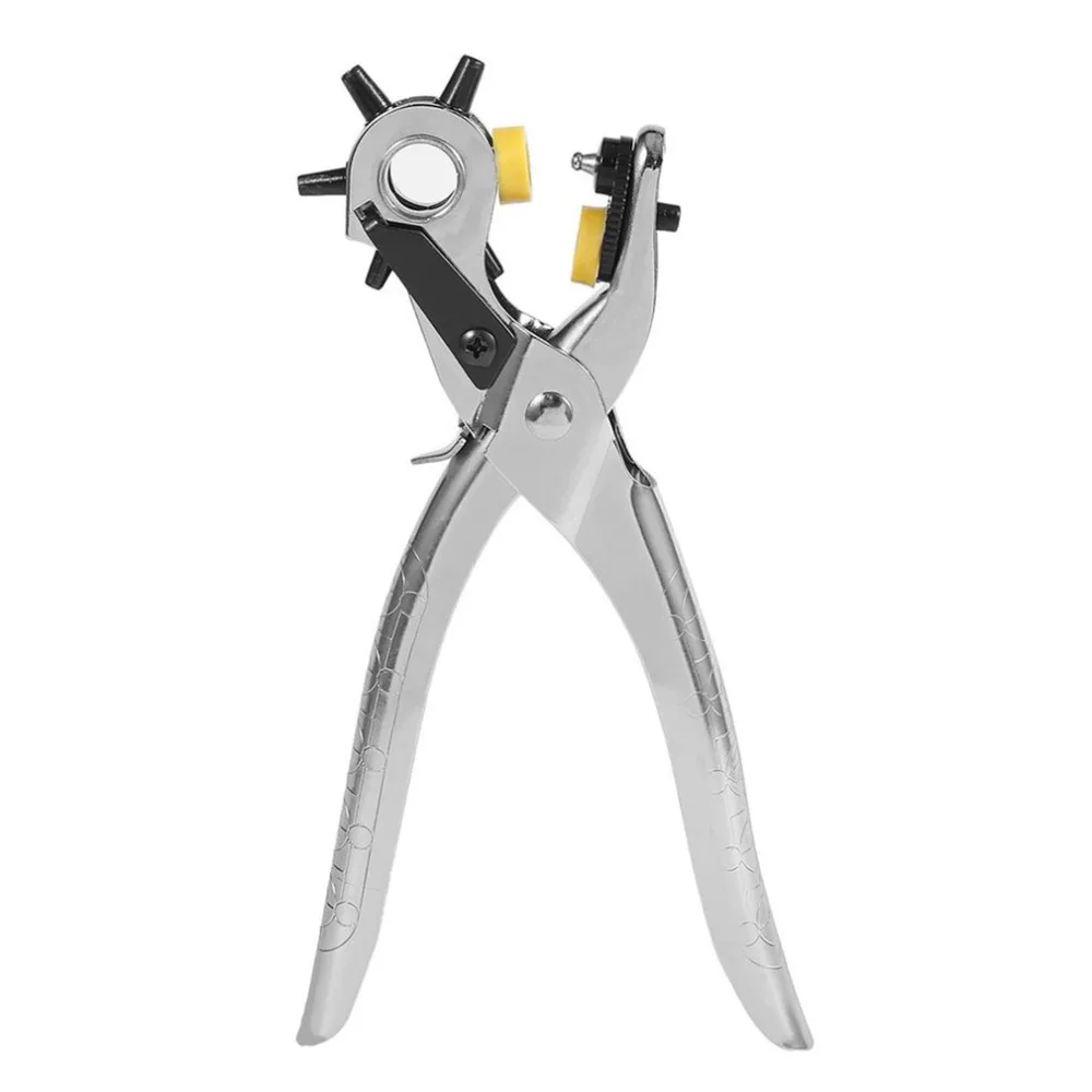 Multi-function Portable Puncher Heavy Duty Leather Hole Punch Hand Pliers Belt Holes Punches 5 Different Hole Size Drop Shipping 5