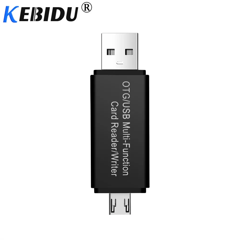 

Kebidu Universal 2 in 1 USB OTG Card Reader Micro USB TF/SD Card Reader Phone Extension Headers Adapter for PC Laptop Computer