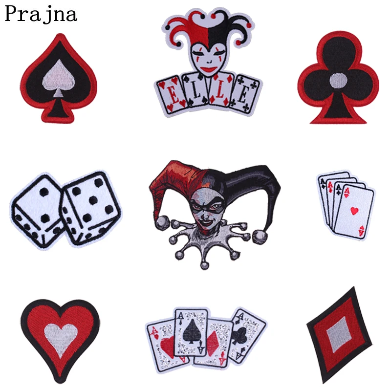 Prajna Comics Suicide Squad Quinn Embroidered Iron On Patch Stickers On Clothes Exquisite Poker Game Patch Stripes Applique D
Prajna Comics Suicide Squad Quinn Embroidered Iron On Patch Stickers On Clothes Exquisite Poker Game Patch Stripes Applique D