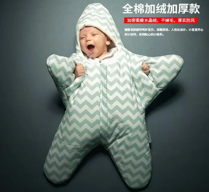 Five-pointed star sleeping bag sleeping bag winter newborn prams bed swaddle blanket wrap bedding cute baby sleeping bag baby
Five-pointed star sleeping bag sleeping bag winter newborn prams bed swaddle blanket wrap bedding cute baby sleeping bag baby