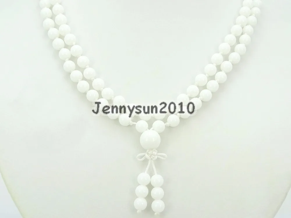 Natural White Alabaster 6mm Gems Stone Buddhist 108 Beads Prayer Mala Knot Necklace Multi-Purpose 5Strands/Pack
Natural White Alabaster 6mm Gems Stone Buddhist 108 Beads Prayer Mala Knot Necklace Multi-Purpose 5Strands/Pack